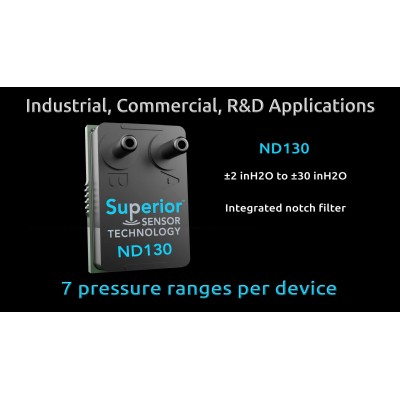 Superior Sensors ND Series of Industrial Pressure Sensors