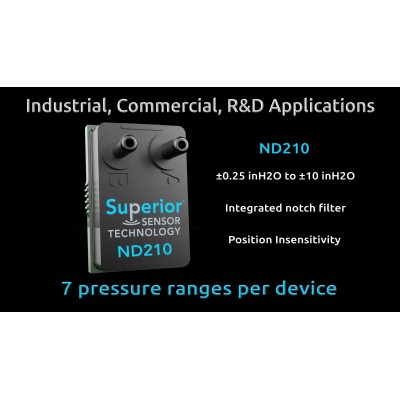 Superior Sensors ND Series of Industrial Pressure Sensors